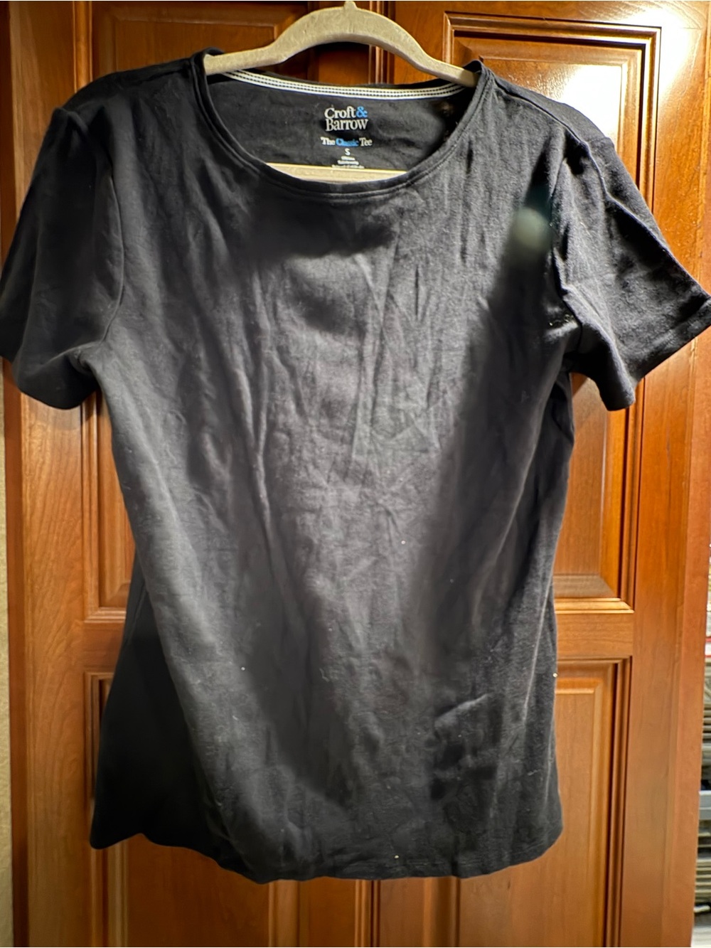 croft & barrow Black Short Sleeve Tee